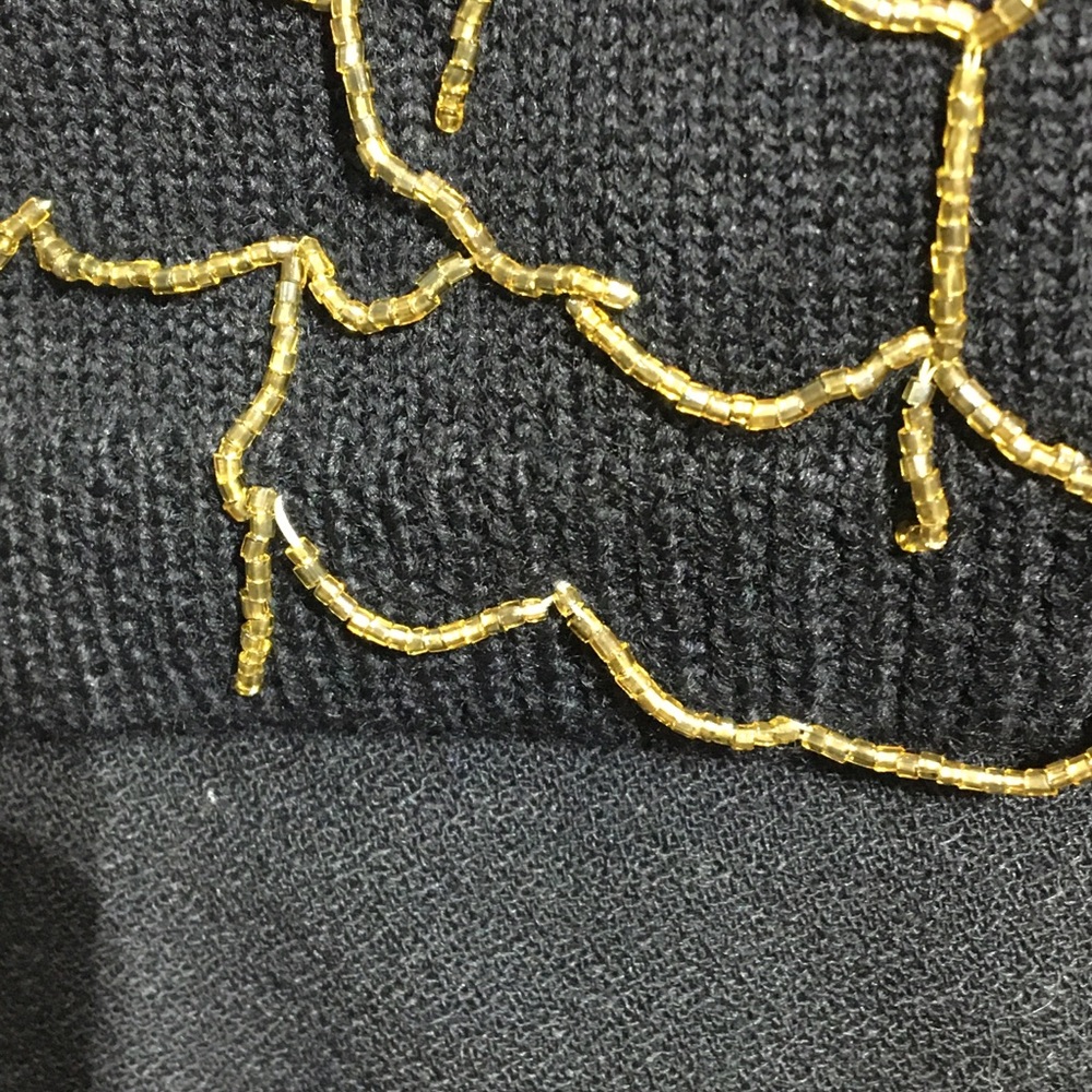 Vintage European Sleeveless Beaded Knit Top - Picture 6 of 13